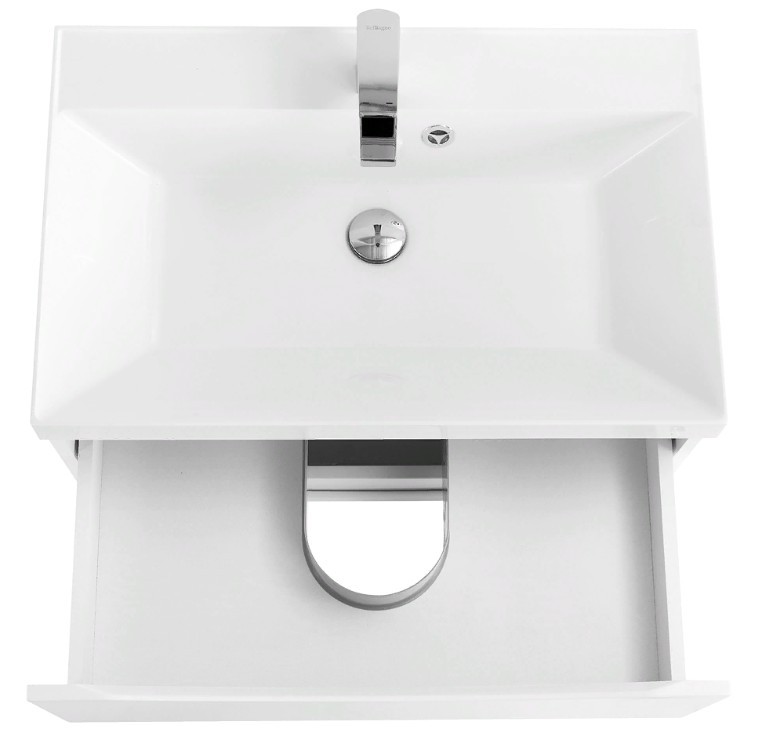 Приобрести тумба подвесная с раковиной belbagno marino-600-2c-so-bo-p 60 см, bianco opaco