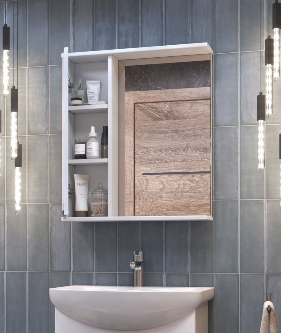 Приобрести vigo зеркало-шкаф callao 60 см, без подсветки, левое, белое z.cal.60.l