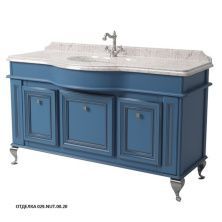 Caprigo Тумба с раковиной FRESCO 150 см, синяя, эмаль