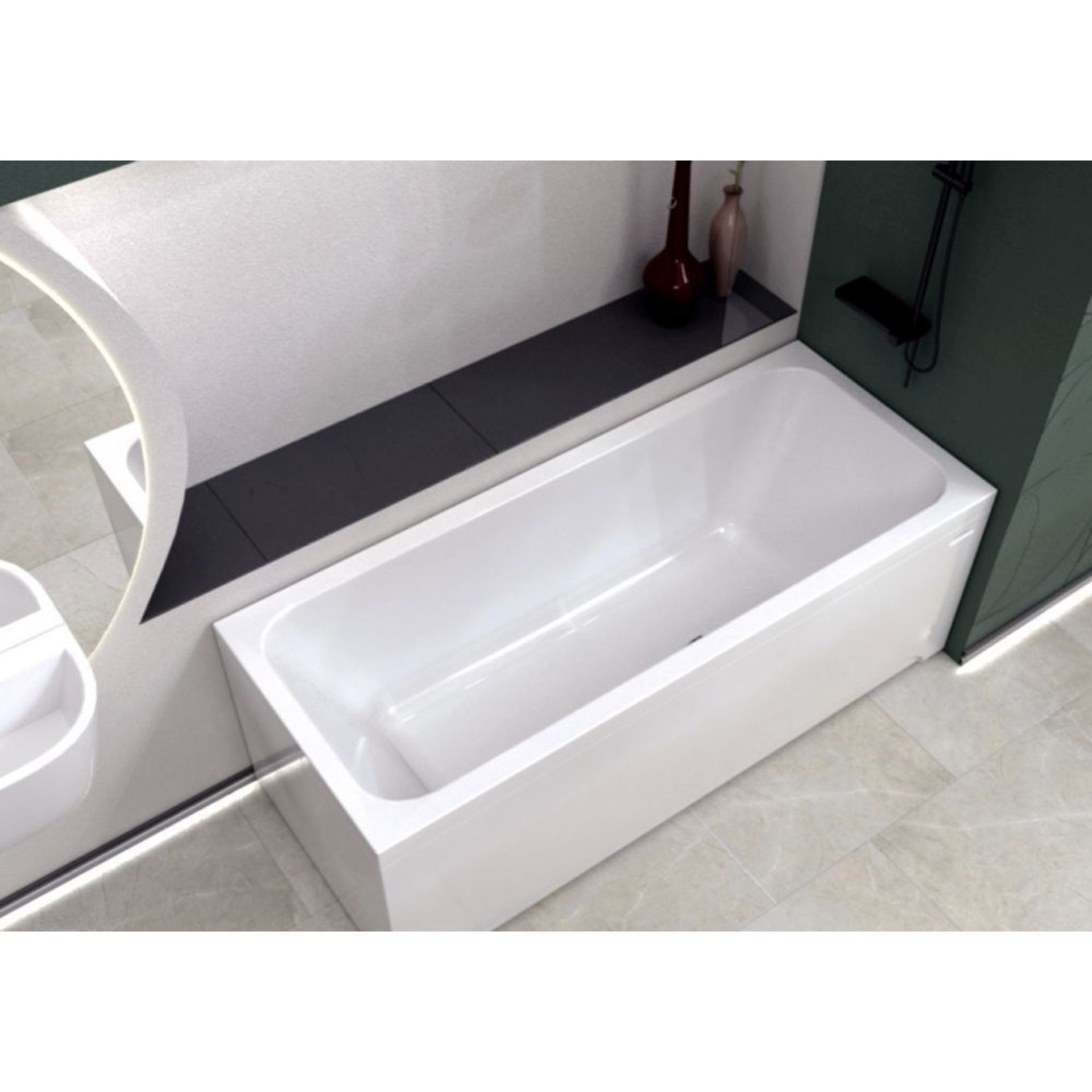 Приобрести акриловая ванна радомир патрисия 185x85 см ( комплект каркас и слив )