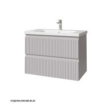 Caprigo Тумба с раковиной FORTE-Smalty TYPE 80 см, серая, эмаль 38412eml 3