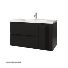 Caprigo Тумба с раковиной TERMIN-Smalty META 100 см, правая, графит, эмаль