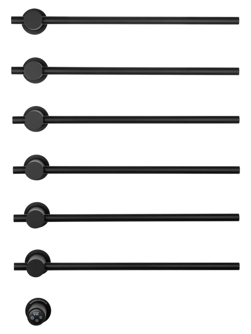 Приобрести полотенцесушитель электрический встраиваемый wonzon & woghand baden, черный матовый (ww-al366-mb)