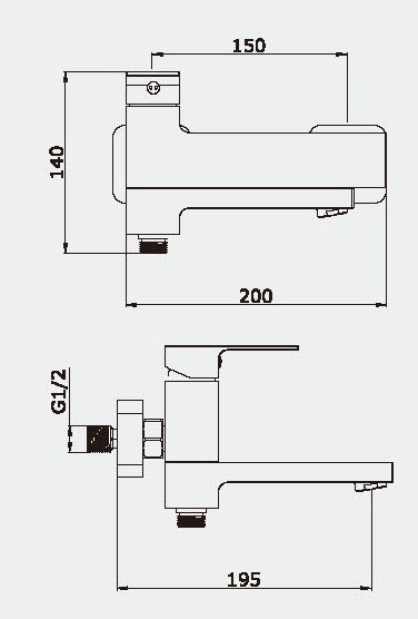 Приобрести смеситель для ванны vieir cielo с ручным душем, черный v393531c