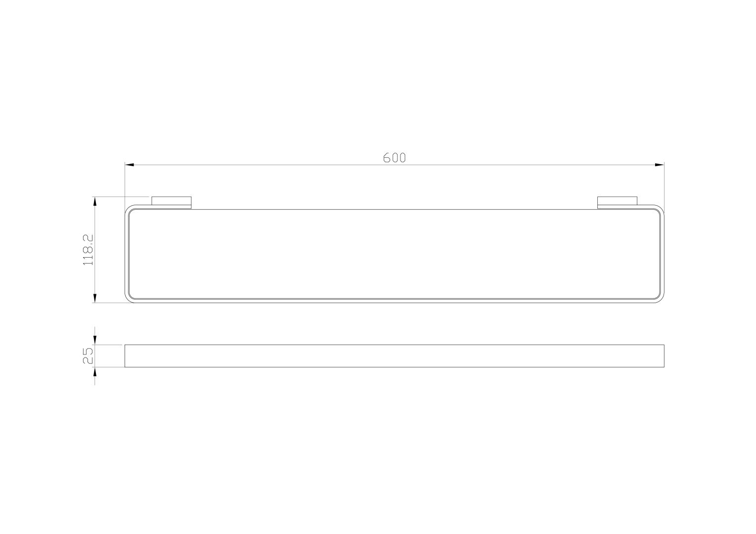 Приобрести стеклянная полка для ванной wonzon & woghand lotte, брашированное золото (ww-8327a-bg)
