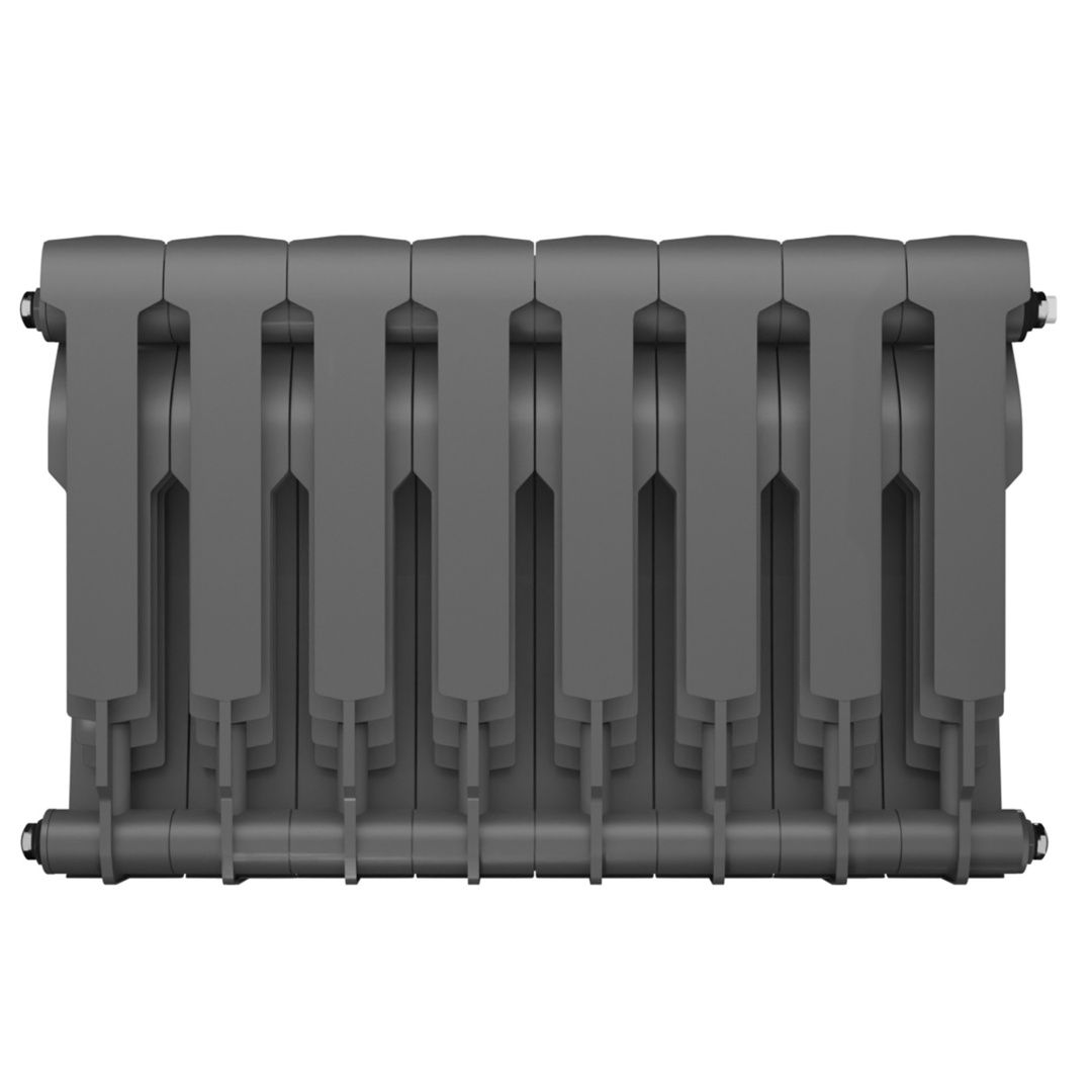 Приобрести royal thermo радиатор биметаллический biliner 350 /silver satin ( серебристый ) - 8 секц.