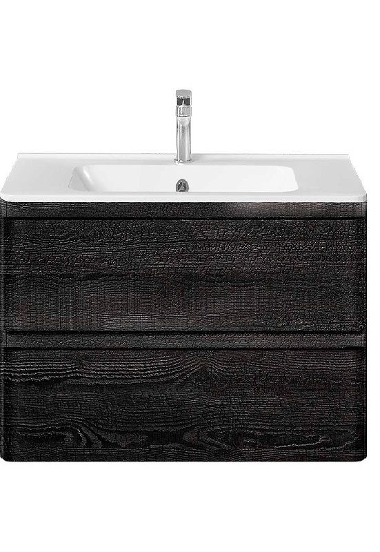 Приобрести vincea тумба подвесная vico 60 см, карбон с белой раковиной vmc-2v600cn;vcb-2vp600w