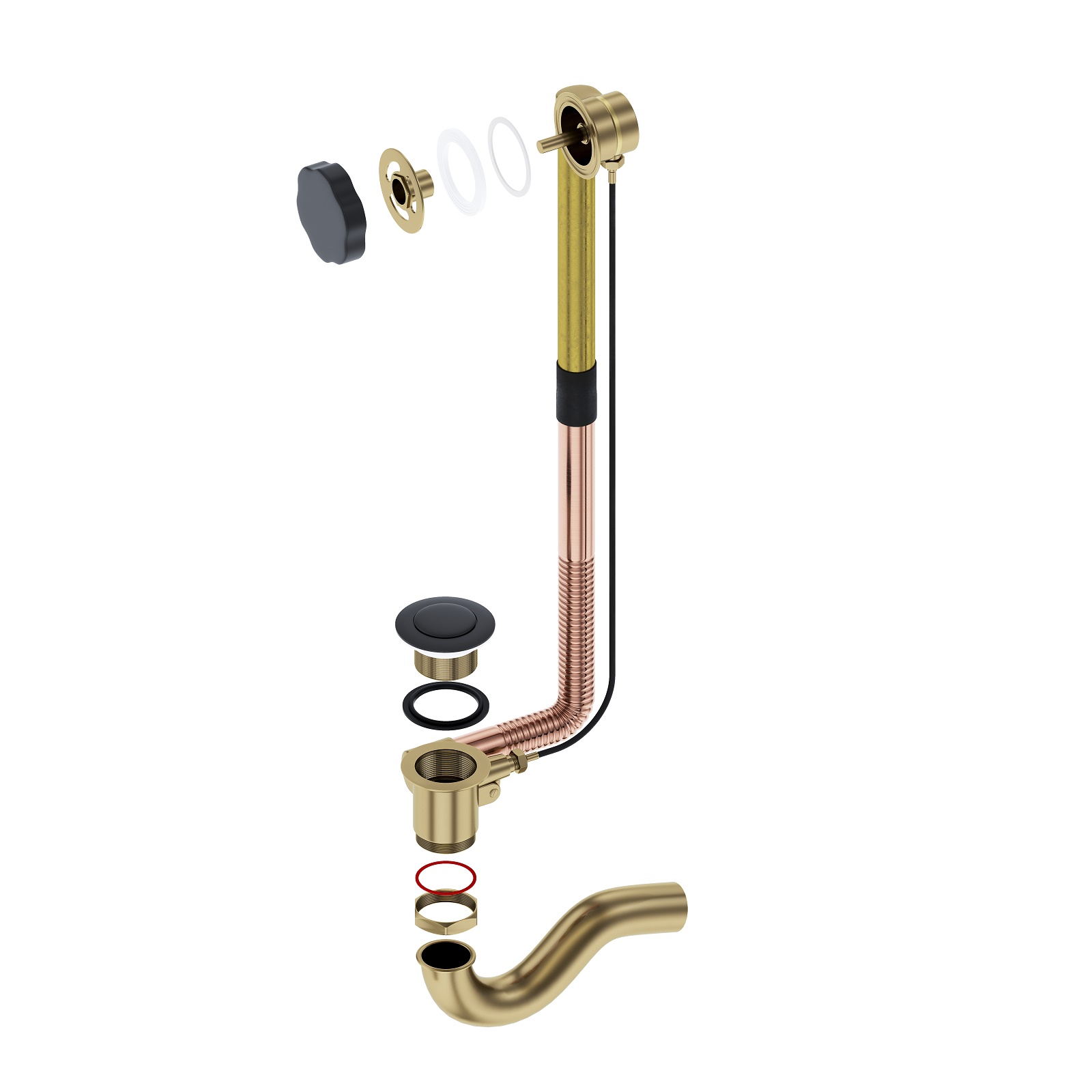 Приобрести слив перелив timo 8003/03 черный