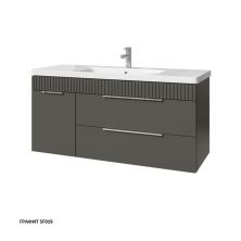 Caprigo Тумба с раковиной MONBAR 120 см, левая, графит