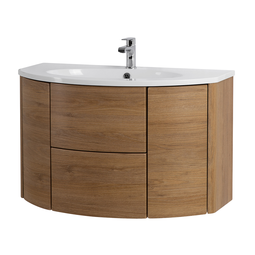 Приобрести cezares тумба подвесная с раковиной eden 91 см rovere tabacco, дерево 55073