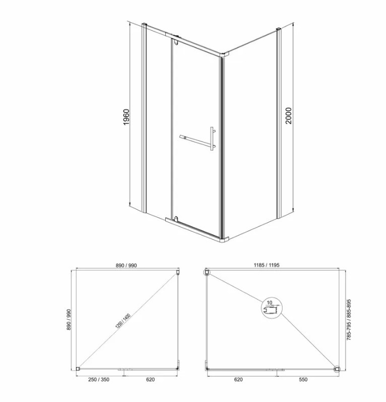 Приобрести mirsant душевое ограждение arena square black 100х100 см, черное ут000094567
