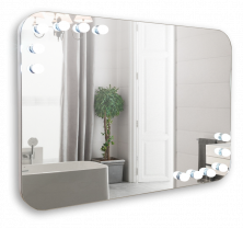 Azario Зеркало Эмбер 91,5х68,5см c подсветкой, сенсор выключатель, диммер LED-00002506