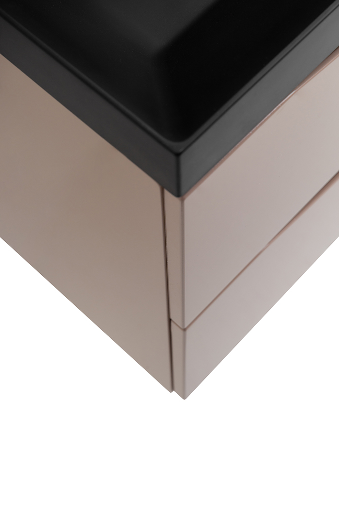 Приобрести belbagno тумба с раковиной marino 90 см, подвесная cappuccino lucido, чёрная раковина