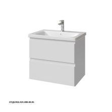 Caprigo Тумба с раковиной FORTE -Smalty 65 см, белая, эмаль