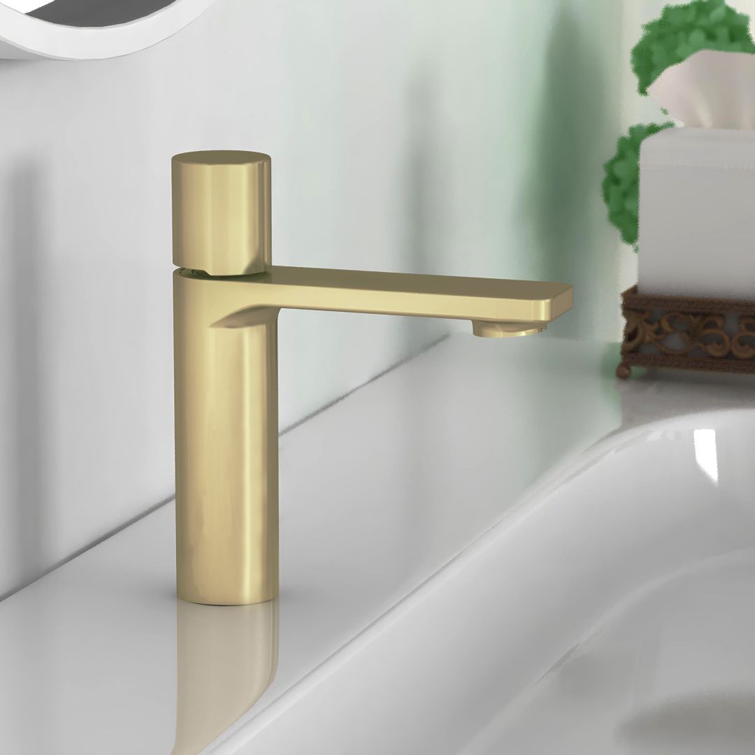 Приобрести vincea смеситель для раковины vogue, брашированное золото vbf-4v3bg