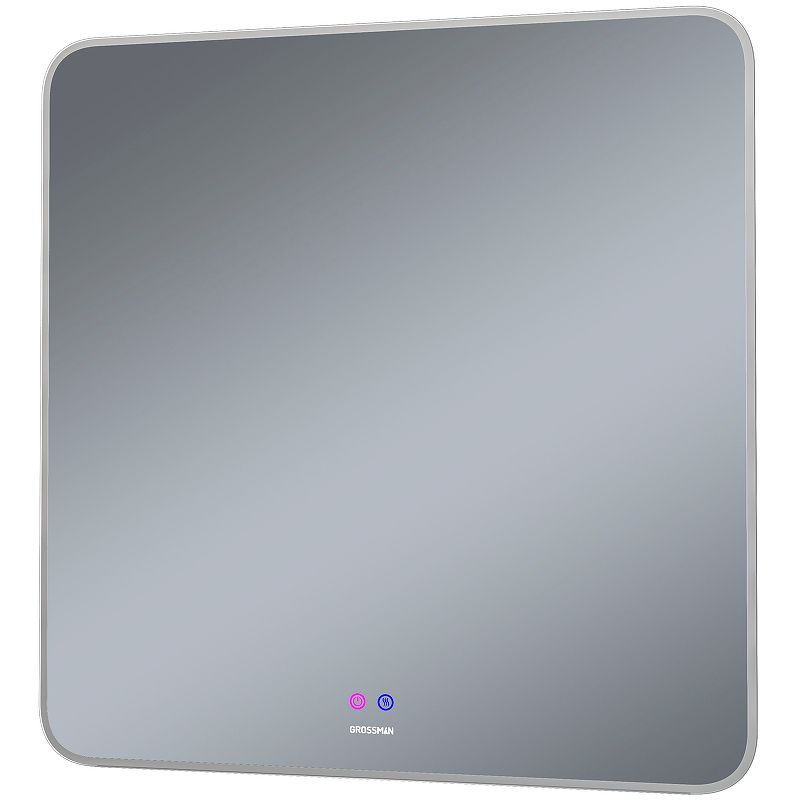Приобрести grossman зеркало с подсветкой elegans норма 80х80 см, с подогревом, белое 178080
