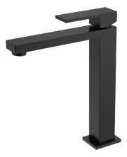 Boheme Смеситель для раковины Qubic Matt Black,высокий 472-B