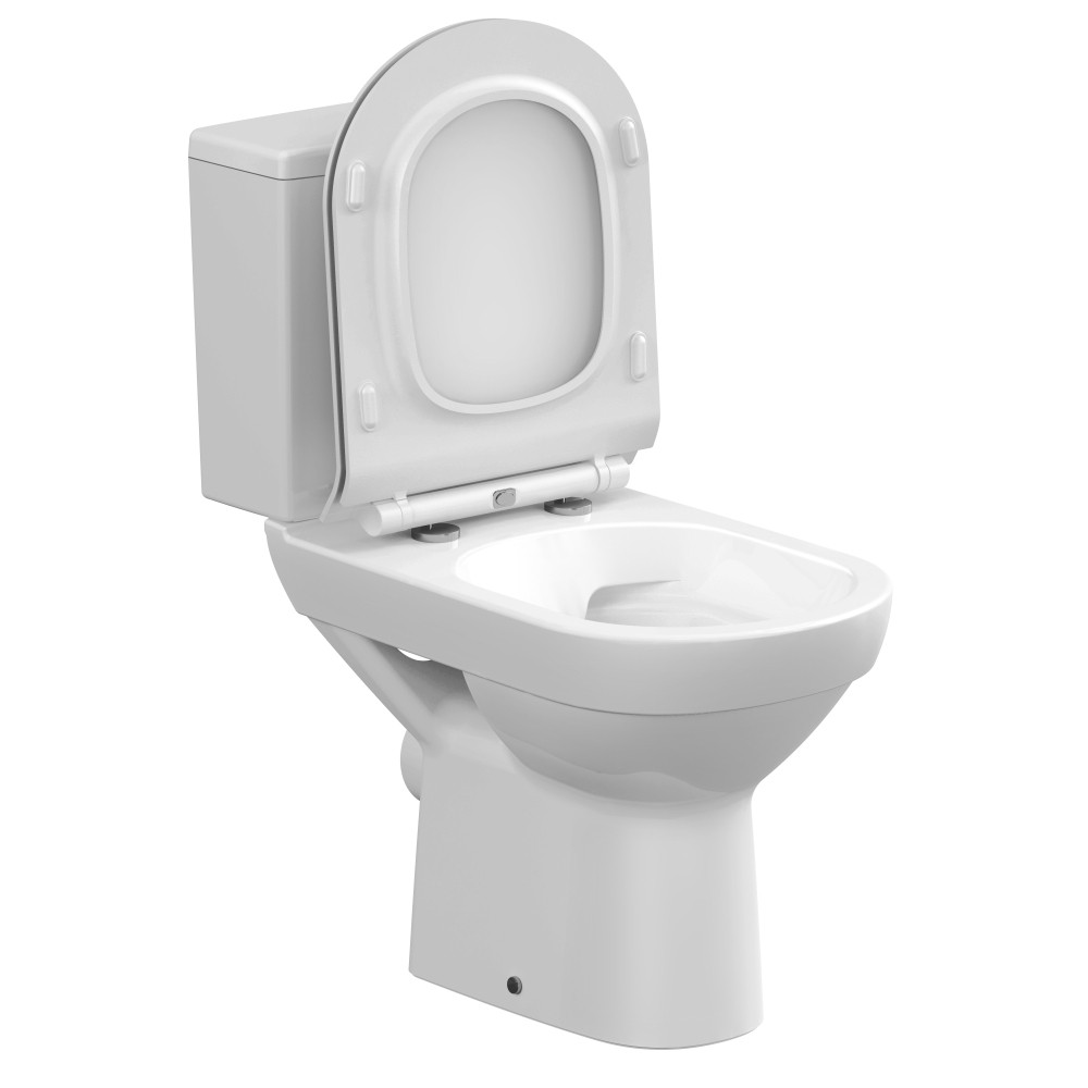 Приобрести напольный унитаз-компакт cersanit city clean on 011 + крышка с микролифтом