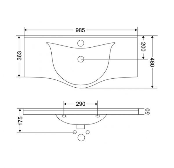 Приобрести mirsant раковина albatross 100 см, белая ут000026525