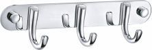 Вешалка с 3 крючками для ванной WONZON & WOGHAND, Хром (WW-9384-3)