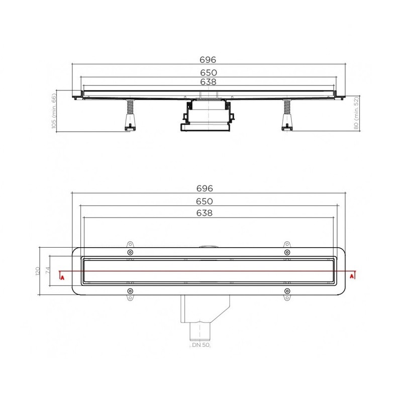 Приобрести pestan душевой трап betto net line 650