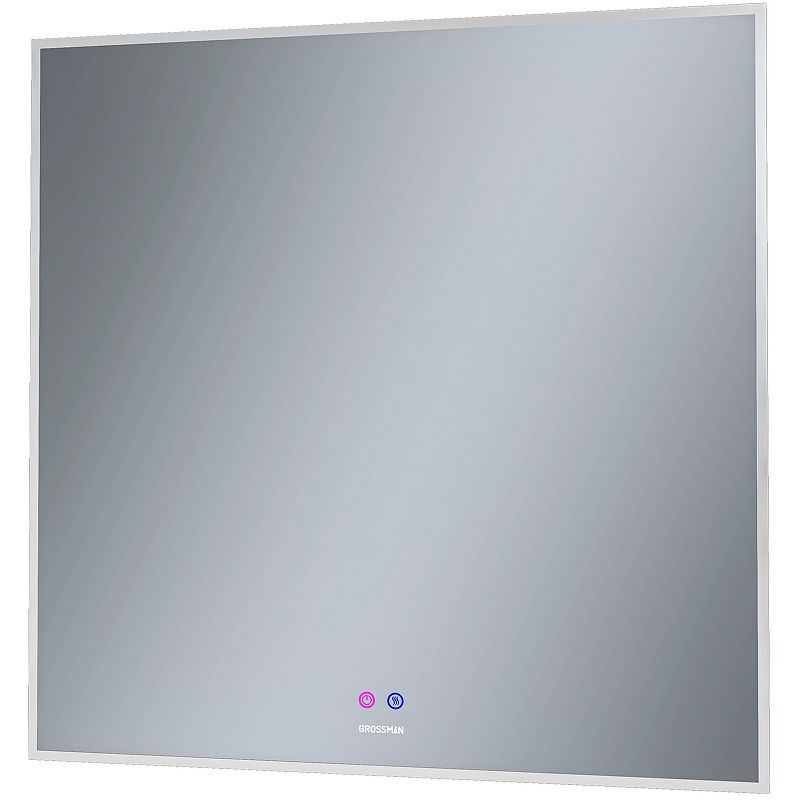 Приобрести grossman зеркало с подсветкой pragma норма 80х80 см, с подогревом, белое 188080