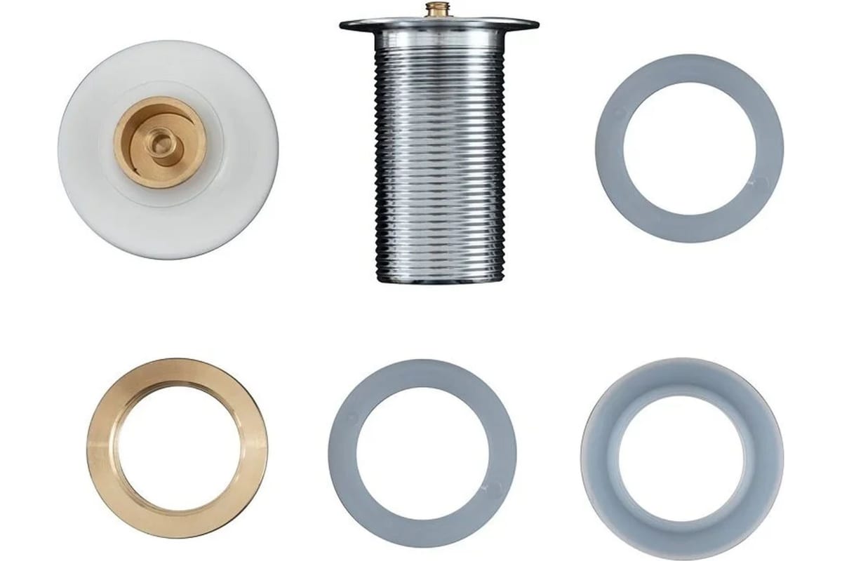 Приобрести aquanet донный клапан белый