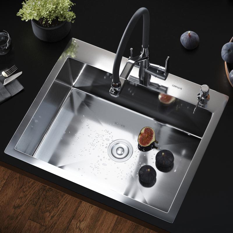 Приобрести gerhans кухонная мойка 60х50 см, сатин