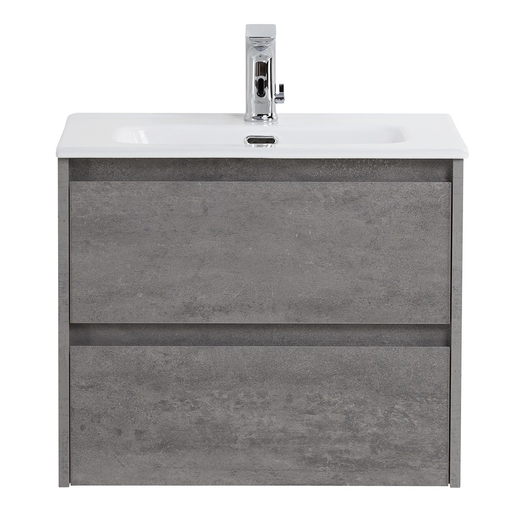 Приобрести belbagno тумба с раковиной kraft 39 50 см, подвесная cemento grigio, белая раковина