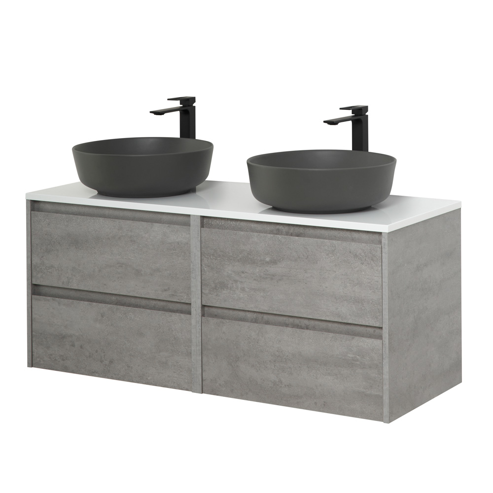 Приобрести belbagno тумба со столешницей kraft 120 см, подвеснаяcemento grigio