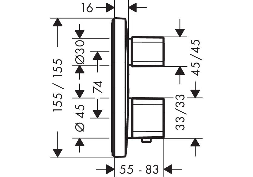 Приобрести смеситель для душа hansgrohe ecostat e 15708000