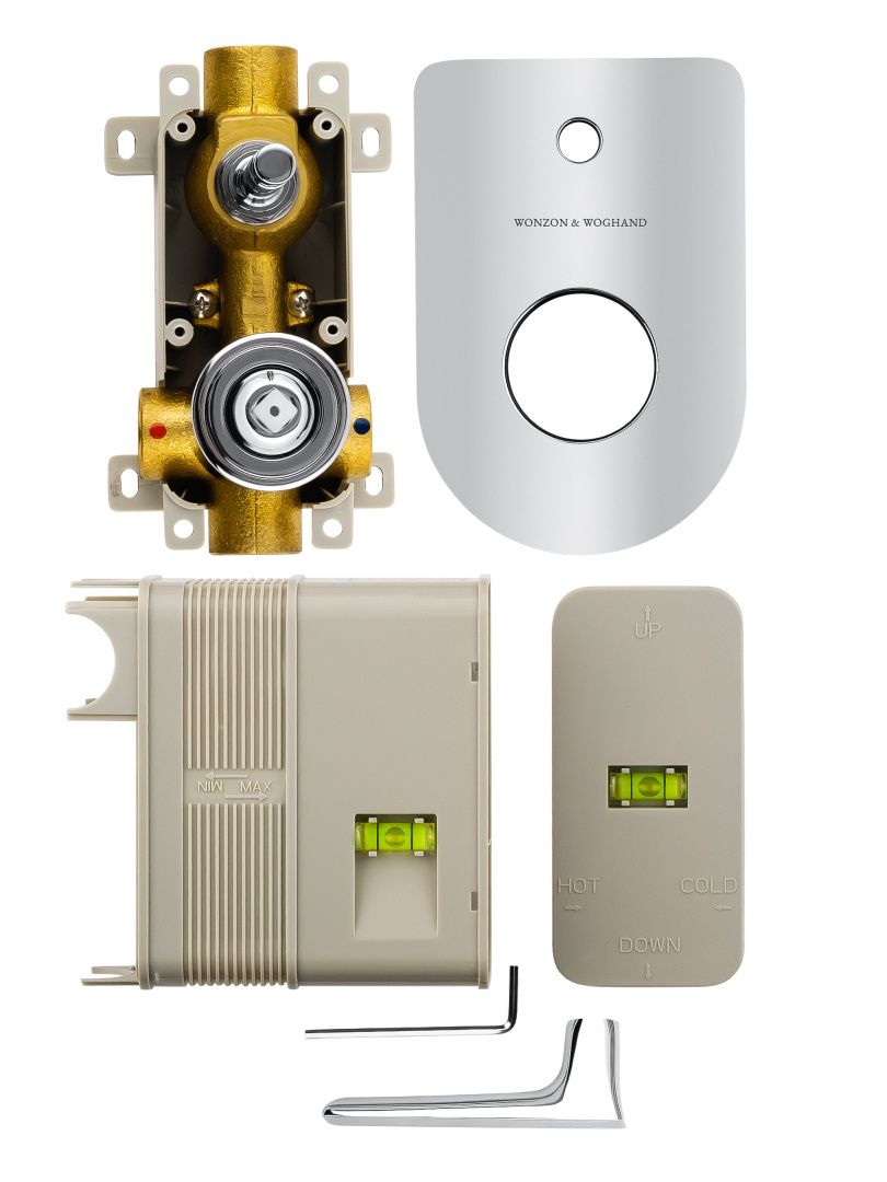 Приобрести смеситель для душа встраиваемый wonzon & woghand shark, хром (ww-483700-cr)