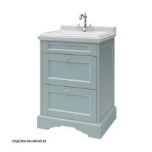 Caprigo Тумба с раковиной GREENWICH 60 см, голубая, эмаль