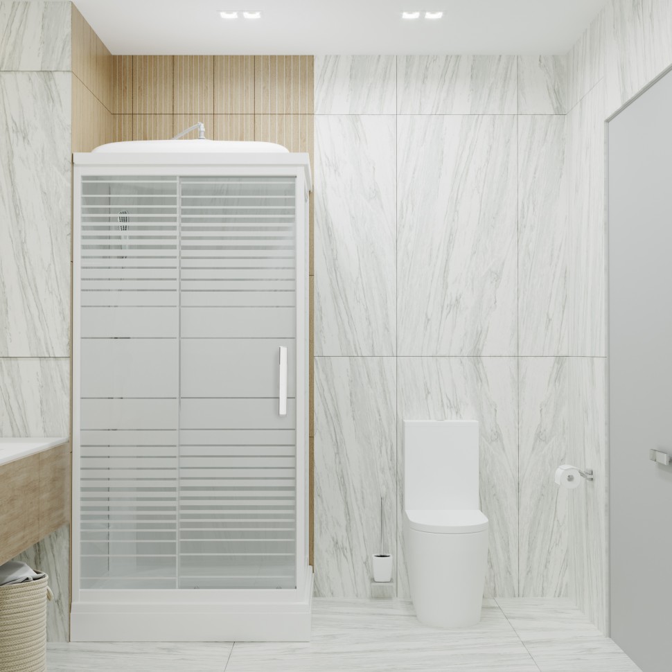 Приобрести тритон душевая кабина квадро 100х80 см, белая, узор, левая щ0000045506