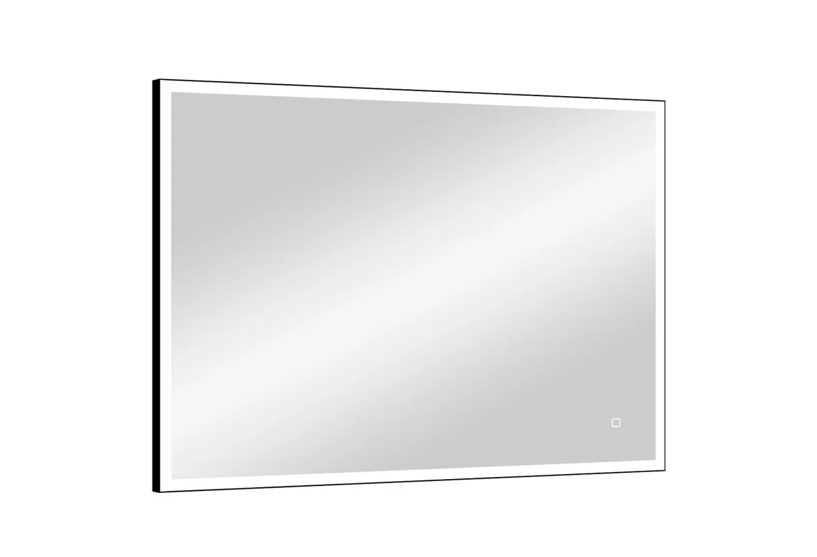 Приобрести continent зеркало с подсветкой solid black 100х80 см, черное
