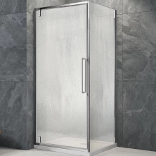 Veconi Душевое ограждение Rovigo 70х100 см, хром, стекло дождь RV033R-70100-06-C7