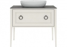 Тумба напольная со столешницей Kerama Marazzi Plaza Classic 100 см PL.C.100.1+1\WHT, белый