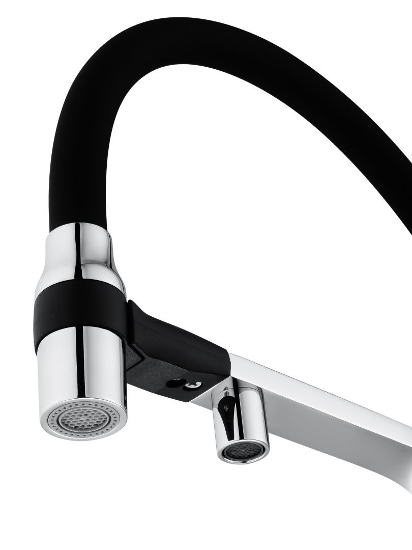 Приобрести смеситель для кухни с гибким изливом и подключением фильтра wonzon & woghand, хром (ww-88458013-cr)