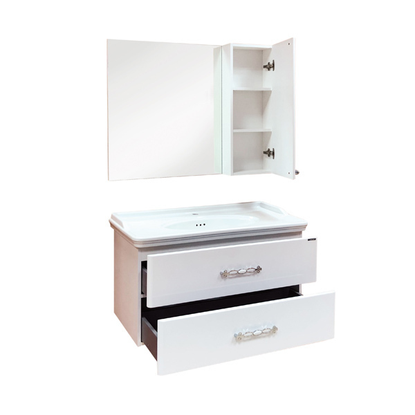 Приобрести сomforty тумба с раковиной "неаполь-100" белый глянец