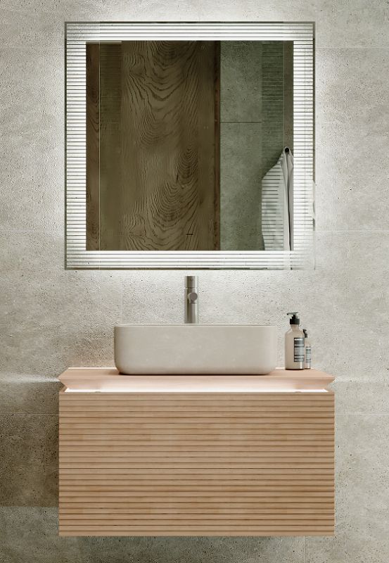 Приобрести jorno зеркало karat 80 см, с подсветкой, датчик движения, белое