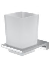 Стакан для зубных щеток с держателем WONZON & WOGHAND ECLIPSE, Хром (WW-9121-CR)