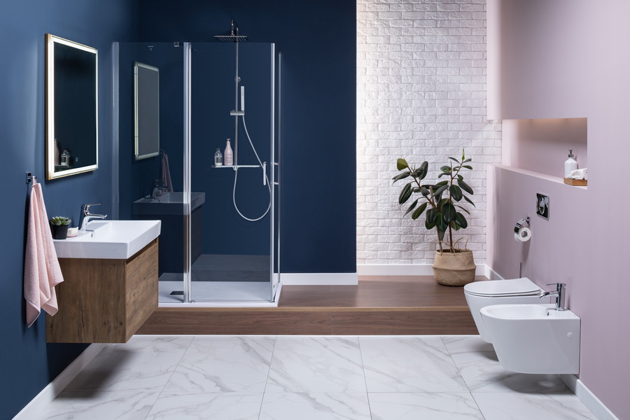 Приобрести aquanet душевая дверь cinetic ae12-n-120h190u-ct 1200, прозрачное стекло