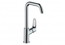 31609000 Focus Смеситель для раковины 240, однорычажный, с поворотным изливом 120°