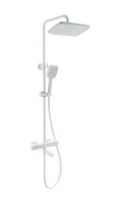 Душевая система с термостатом WONZON & WOGHAND STAY 2, Белый матовый (WW-B3016-T1-MW)