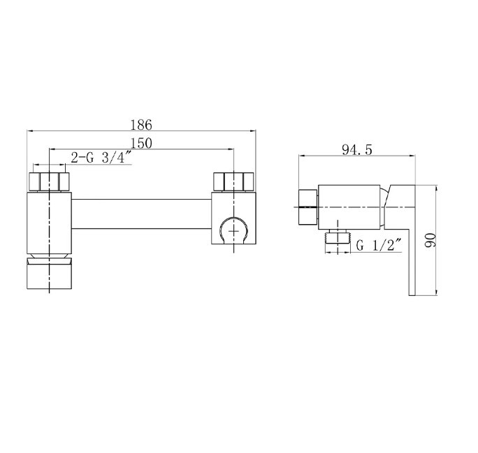 Приобрести смеситель с гигиеническим душем vieir futuro, черный v502554c