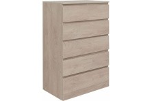 Aquanet Комод Сканди 80x48 см, Дуб эдгрейн (6 ящиков)