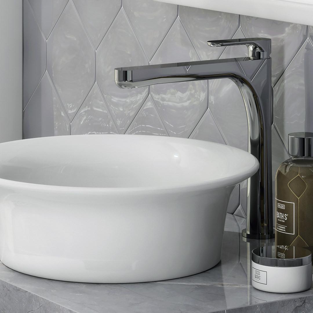 Приобрести kerama marazzi смеситель для раковины ole, высокий, хром 69415km.21.018