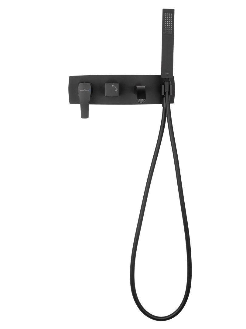 Приобрести смеситель для ванны встраиваемый wonzon & woghand flex, черный матовый (ww-88889072-mb)