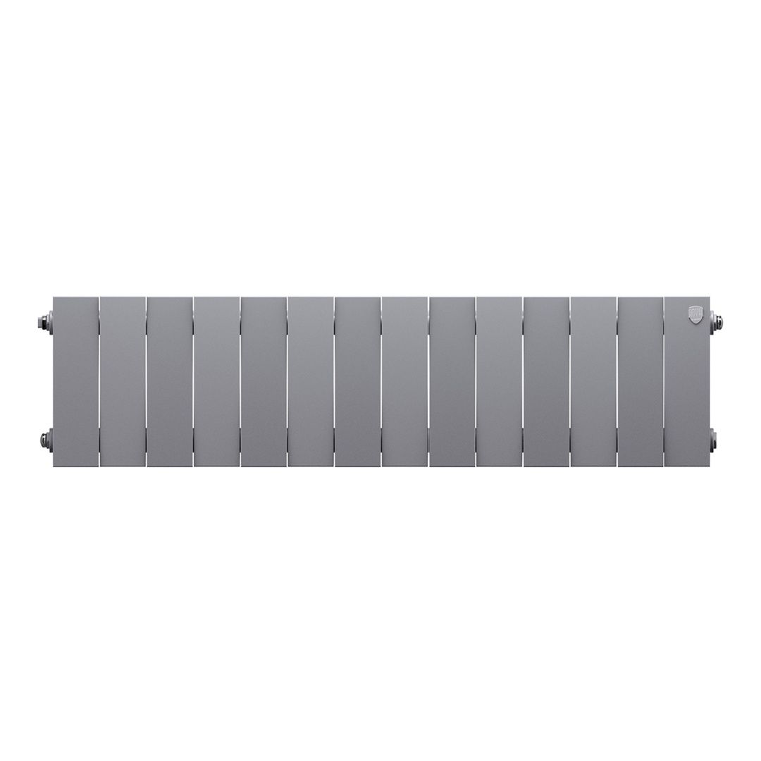 Приобрести royal thermo радиатор биметаллический pianoforte 200 /silver satin ( серебристый ) - 14 секц.