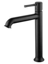 Смеситель для раковины высокий WONZON & WOGHAND TOR, Черный матовый (WW-88019073-MB)